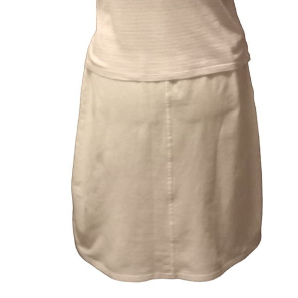 Women's effeci Size Small White Jersey Skater  Skirt Elastic Waistband No DStrin - Picture 4 of 8